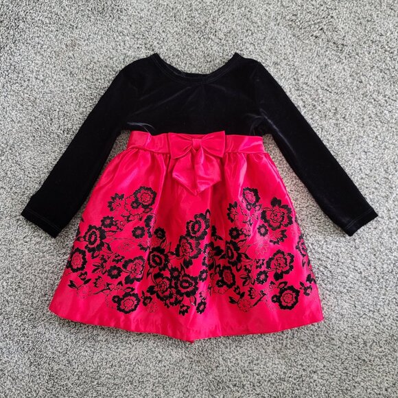 Rare Editions Toddler Girls Christmas Dress 24 Months, Nice pre-owned Condition! - Picture 1 of 8